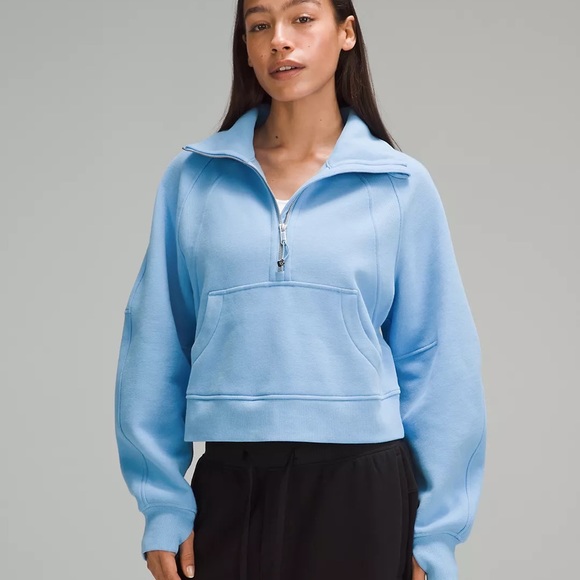 lululemon athletica Tops - Lululemon Scuba Oversized Funnel-Neck Half Zip